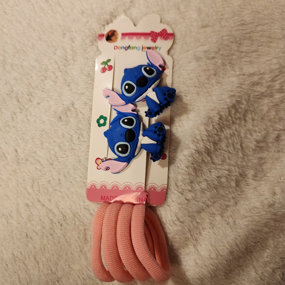 Blue Cartoon Character Hair Ties